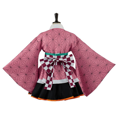 Demon Slayer Nezuko Kimono Cosplay Costume – Authentic Anime Outfit - Coscosmos
