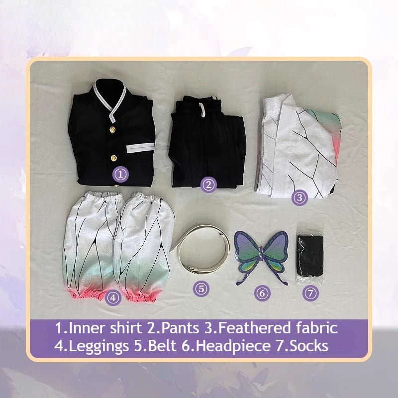 Demon Slayer Shinobu Kocho Cosplay Costume Basic Print Style Outfit - Coscosmos