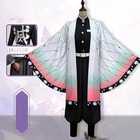 Demon Slayer Shinobu Kocho Cosplay Costume Basic Print Style Outfit - Coscosmos