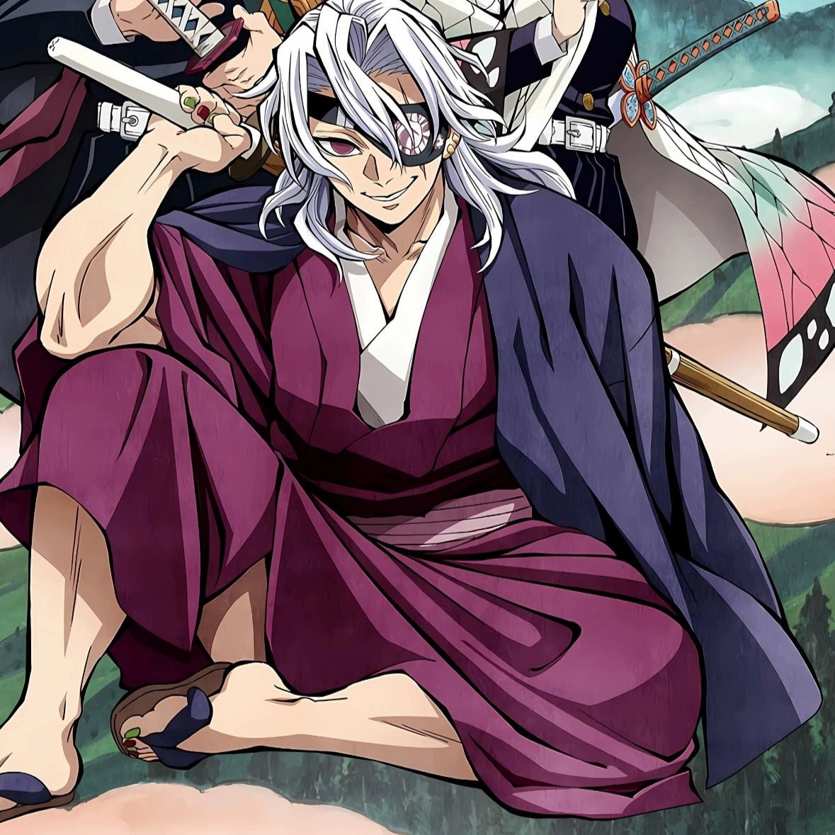Demon Slayer Uzui Tengen Sound Hashira Male Cosplay Costume Outfit - Coscosmos
