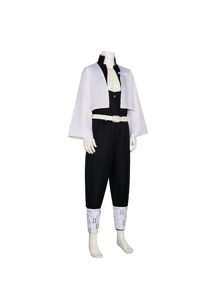 Demon Slayer Wind Hashira Sanemi Shinazugawa Cosplay Outfit with Wig - Coscosmos