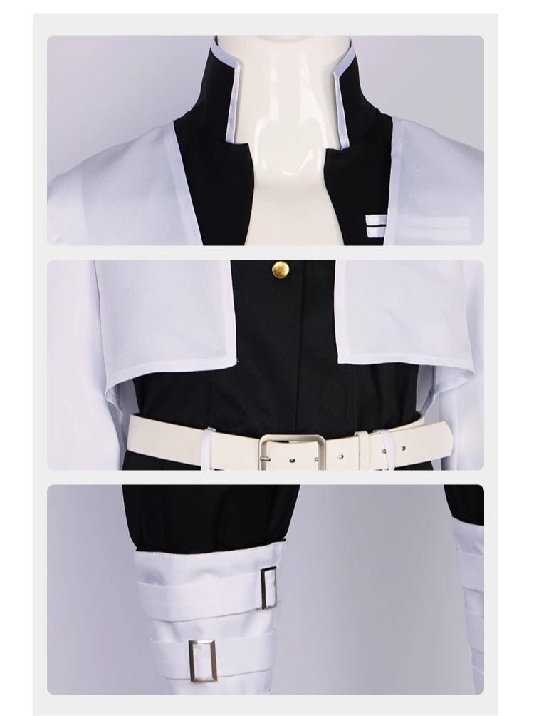 Demon Slayer Wind Hashira Sanemi Shinazugawa Cosplay Outfit with Wig - Coscosmos