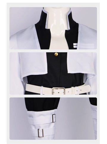 Demon Slayer Wind Hashira Sanemi Shinazugawa Cosplay Outfit with Wig - Coscosmos