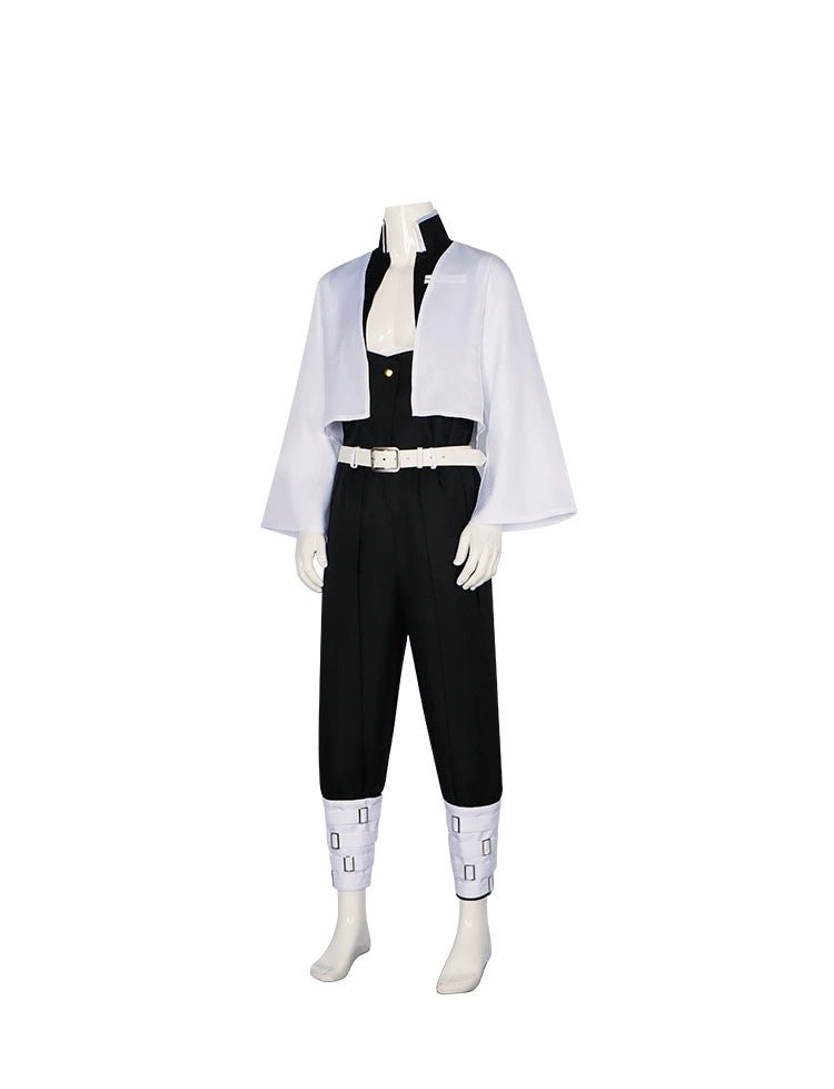 Demon Slayer Wind Hashira Sanemi Shinazugawa Cosplay Outfit with Wig - Coscosmos