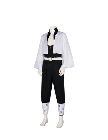 Demon Slayer Wind Hashira Sanemi Shinazugawa Cosplay Outfit with Wig - Coscosmos