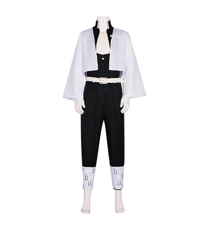 Demon Slayer Wind Hashira Sanemi Shinazugawa Cosplay Outfit with Wig - Coscosmos