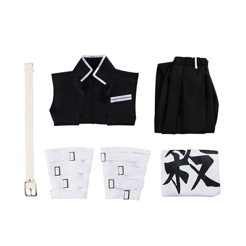 Demon Slayer Wind Hashira Sanemi Shinazugawa Cosplay Outfit with Wig - Coscosmos