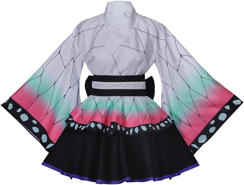 Demon Slayer: Zenitsu Yellow Triangle Haori - Officially Licensed Cosplay Kimono Robe - Coscosmos