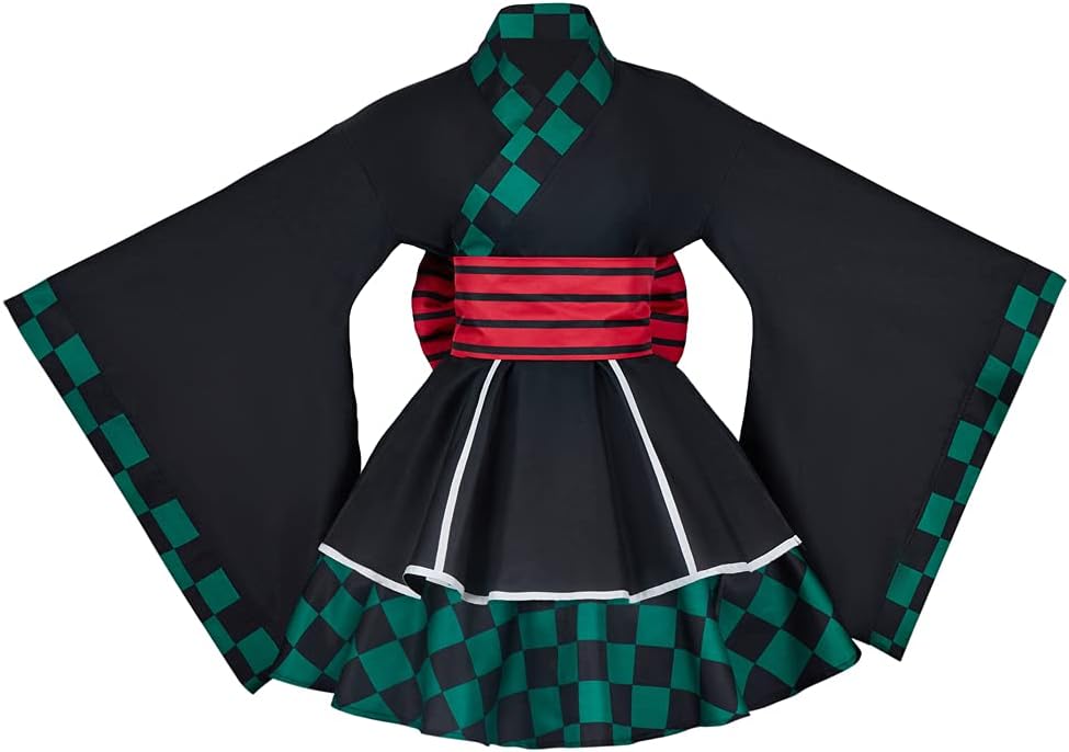 Demon Slayer: Zenitsu Yellow Triangle Haori - Officially Licensed Cosplay Kimono Robe - Coscosmos