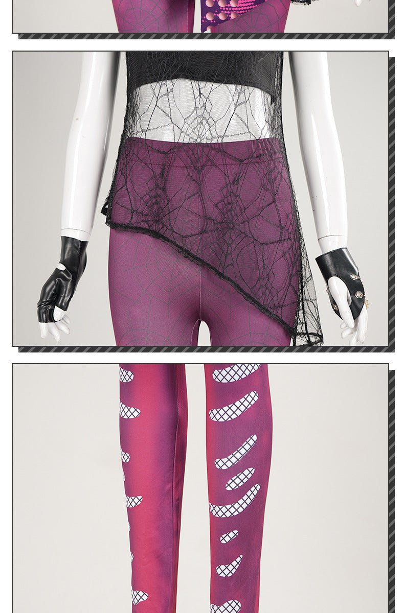 Descendants 4: Rise of Red Mal Cosplay Costume – Purple Outfit for Stage Performance - Coscosmos