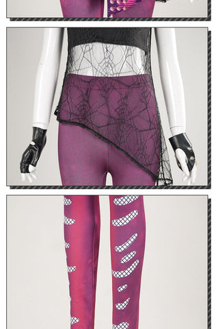 Descendants 4: Rise of Red Mal Cosplay Costume – Purple Outfit for Stage Performance - Coscosmos