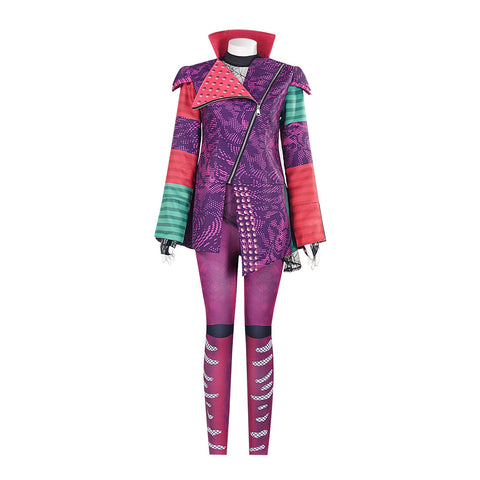 Descendants 4: Rise of Red Mal Cosplay Costume – Purple Outfit for Stage Performance - Coscosmos