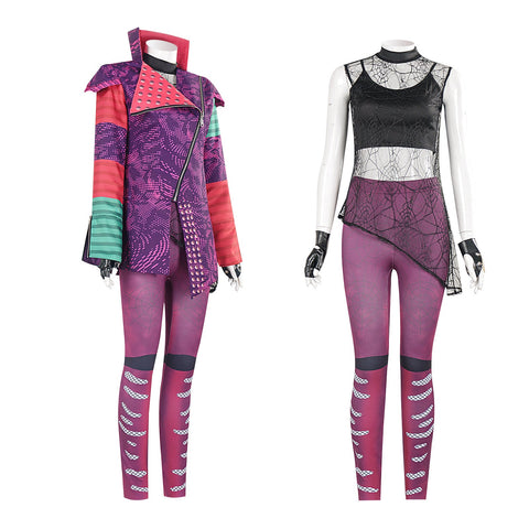 Descendants 4: Rise of Red Mal Cosplay Costume – Purple Outfit for Stage Performance - Coscosmos