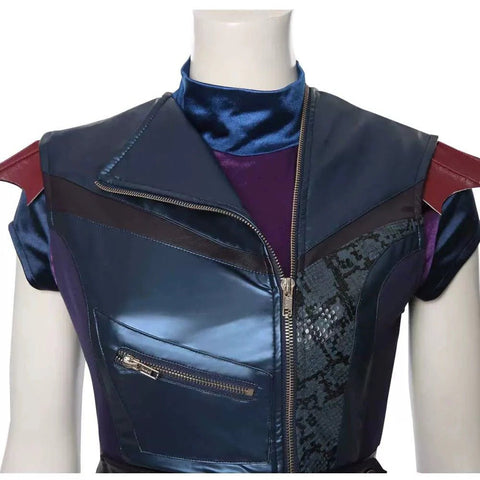Descendants Princess Mal Serise Cospaly Costume Womens Purple/Red/Blue/Pink - Coscosmos