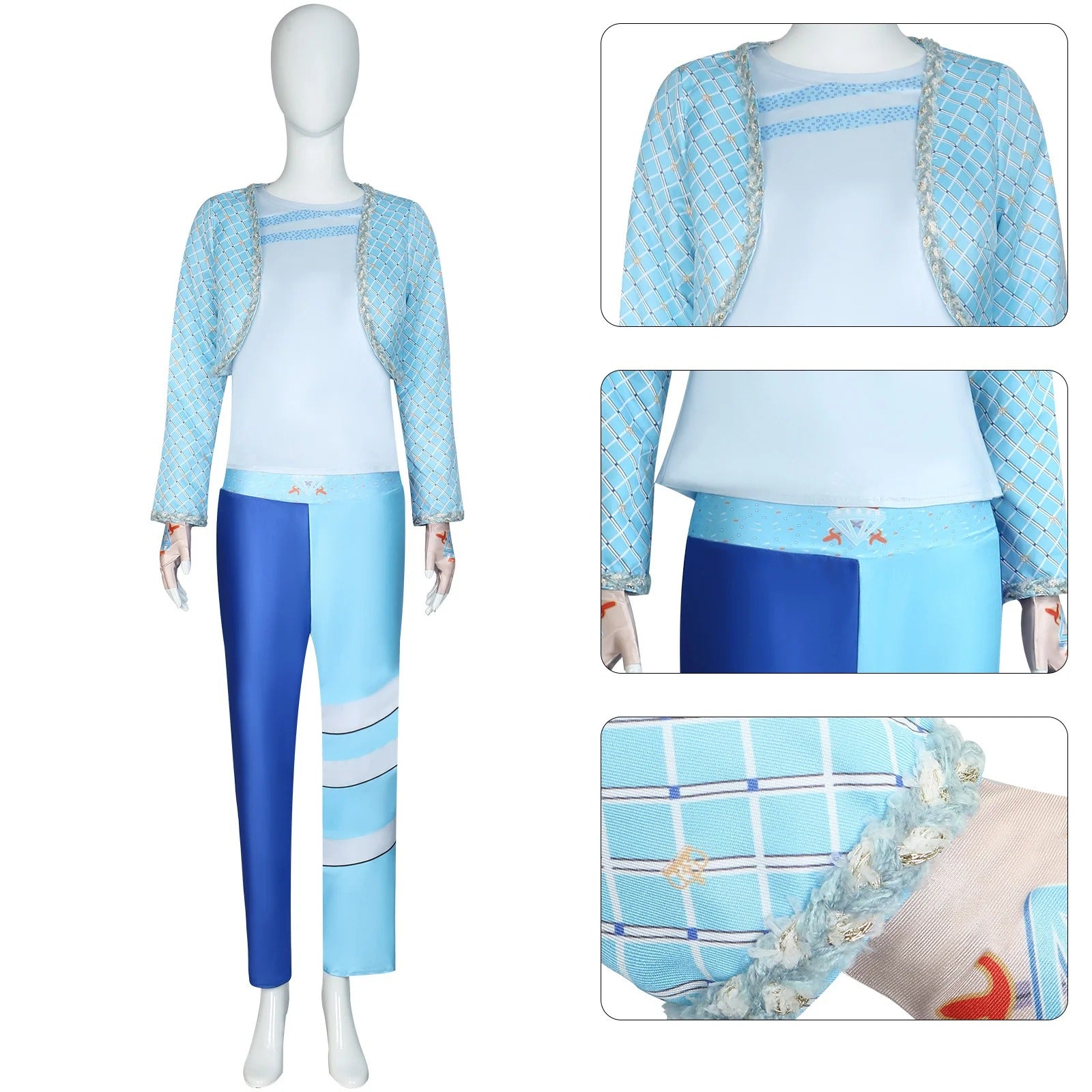 Descendants Princess Mal Serise Cospaly Costume Womens Purple/Red/Blue/Pink - Coscosmos