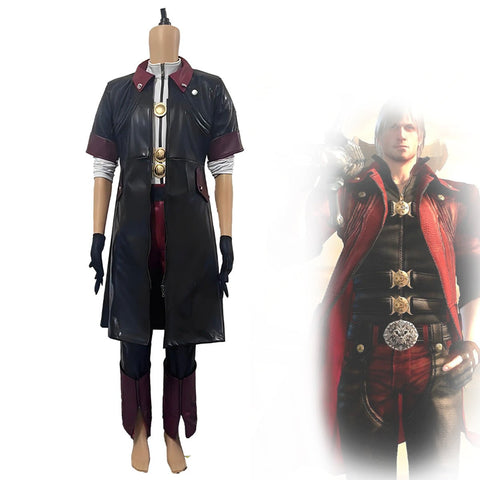 Devil May Cry 4 Dante Alternate Color Black Version Cosplay Costume - Coscosmos