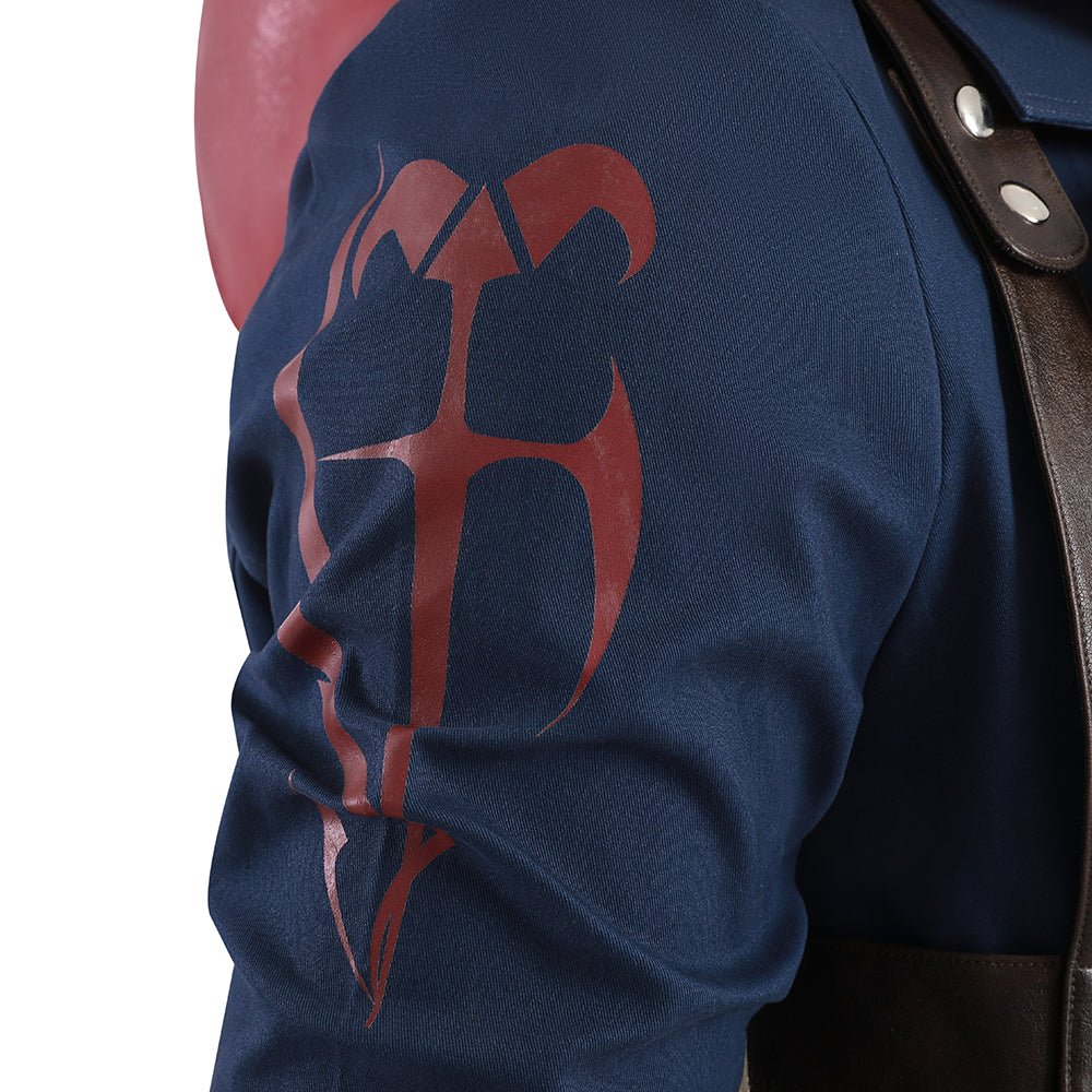 Devil May Cry 4 Nero Full Cosplay Costume Set - Official Replica Outfit with Red Queen & Blue Rose - Coscosmos