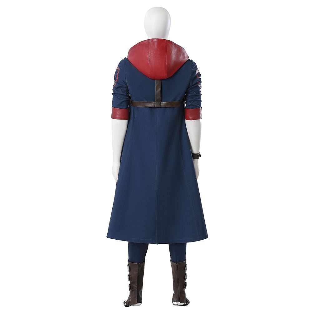 Devil May Cry 4 Nero Full Cosplay Costume Set - Official Replica Outfit with Red Queen & Blue Rose - Coscosmos