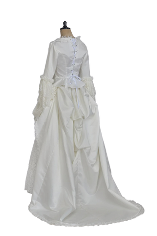 Victorian White Bridal Masquerade Gown | Christine Daae Cosplay Costume from The Phantom of the Opera