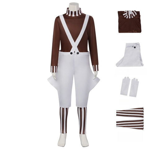 Willy Wonka & the Chocolate Factory Oompa Loompa Cosplay Costume