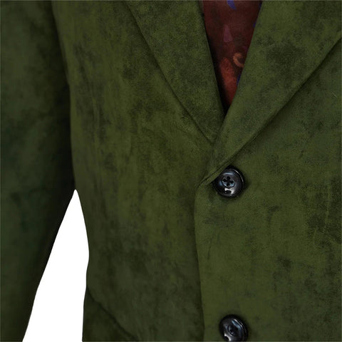Disco Elysium Green Jacket with Tie - Official Inspired Detective Vintage Blazer Costume - Coscosmos
