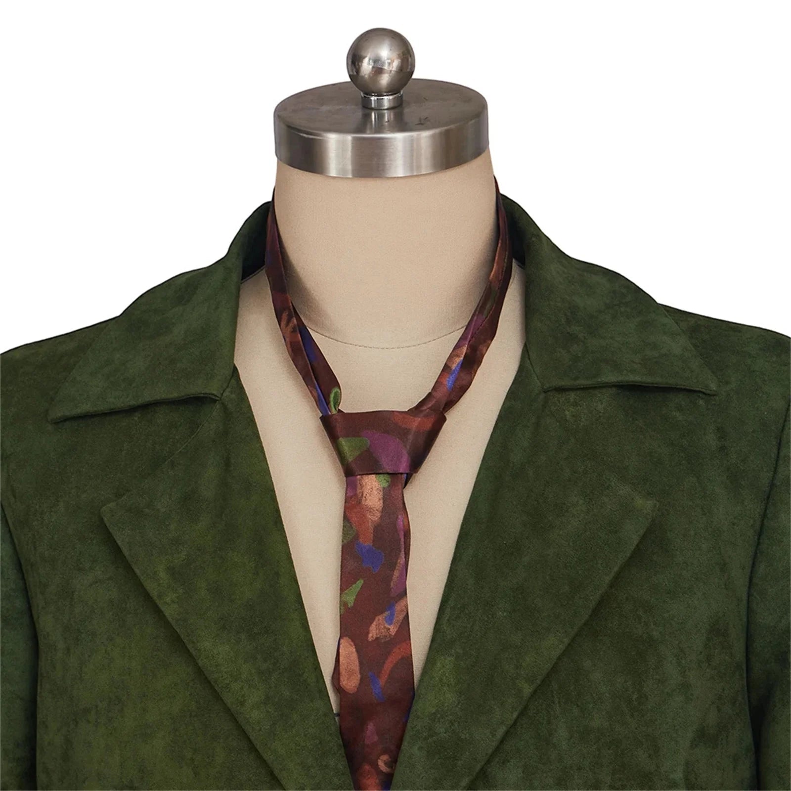 Disco Elysium Green Jacket with Tie - Official Inspired Detective Vintage Blazer Costume - Coscosmos
