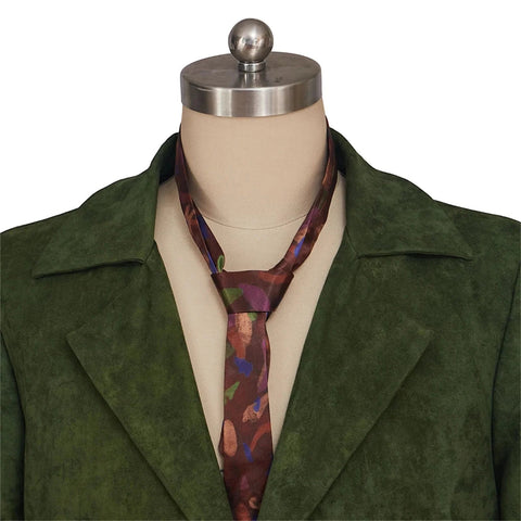 Disco Elysium Green Jacket with Tie - Official Inspired Detective Vintage Blazer Costume - Coscosmos