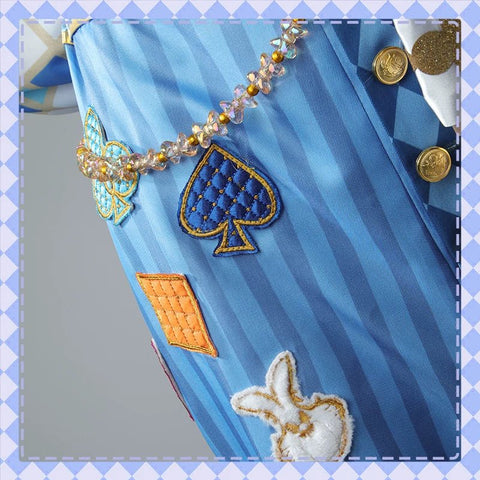 Disney Twisted Wonderland Deuce Spade White Rabbit Celebration Cosplay Costume - Coscosmos