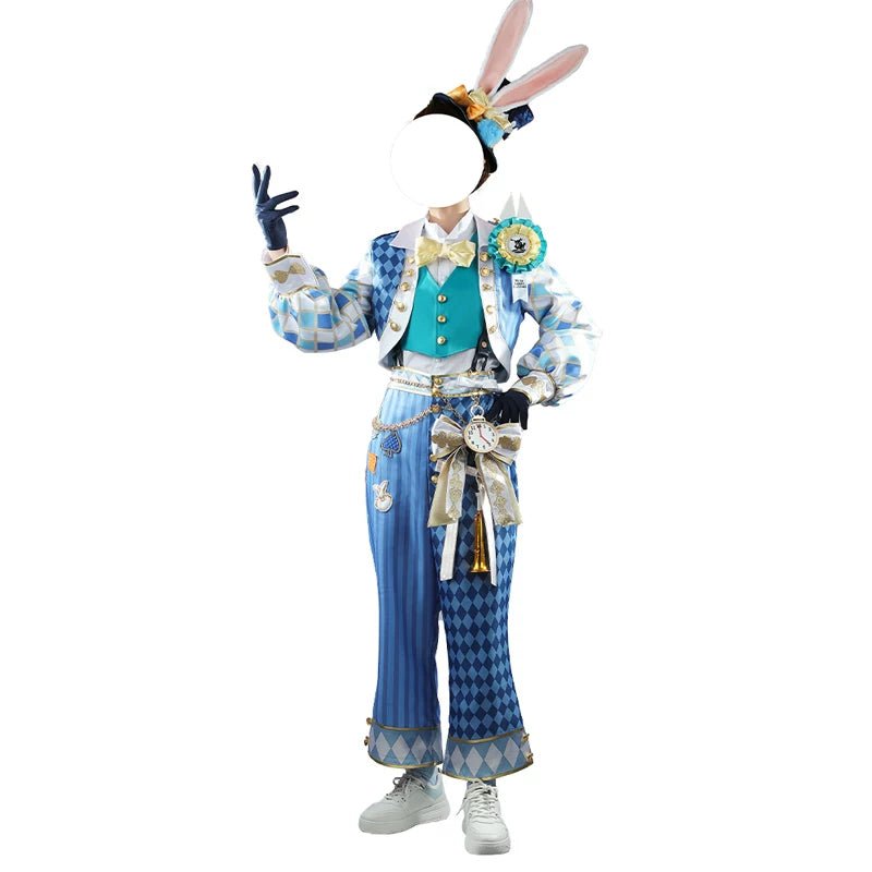 Disney Twisted Wonderland Deuce Spade White Rabbit Celebration Cosplay Costume - Coscosmos
