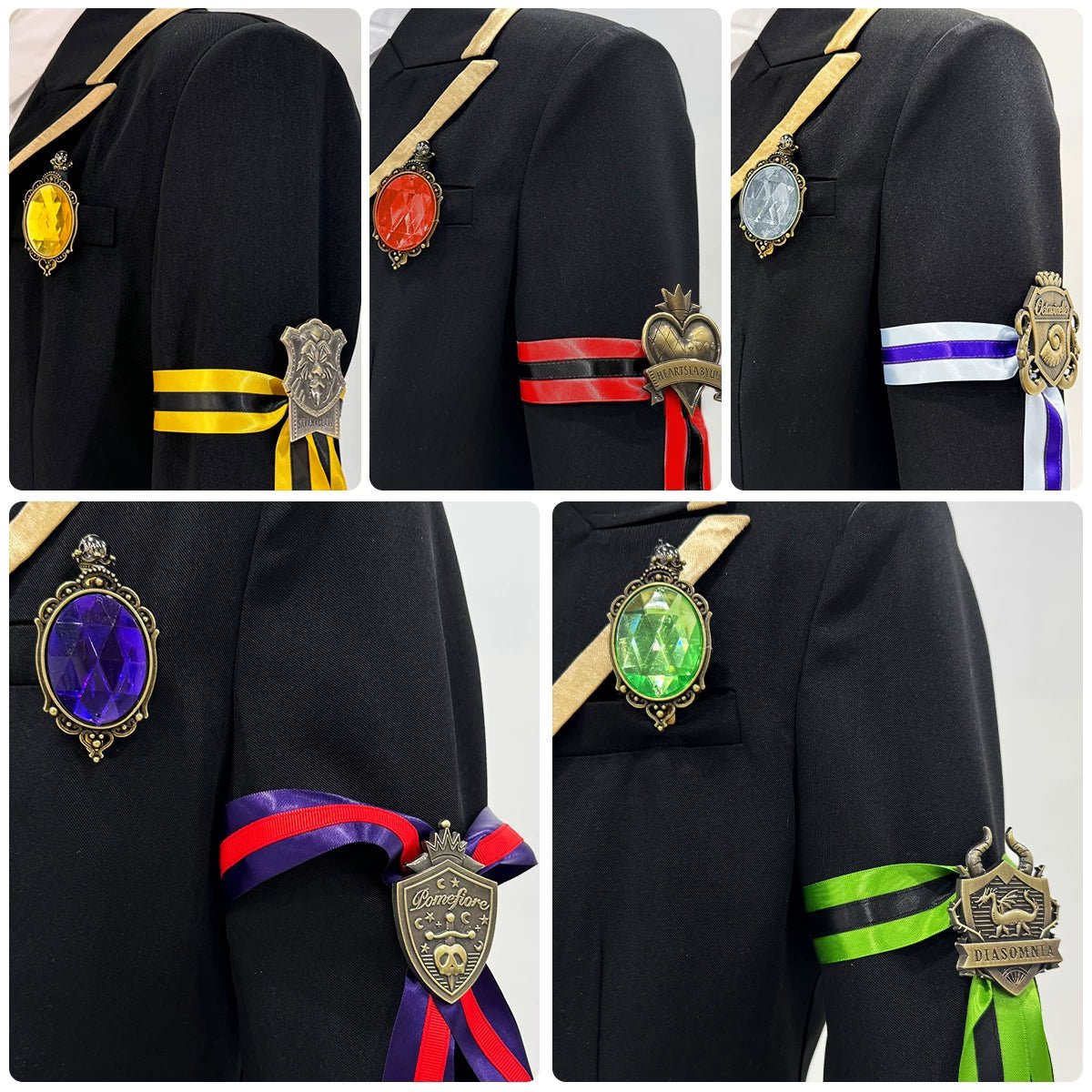 Disney Twisted - Wonderland Dormitory Cosplay Costumes for Heartslabyul Savanaclaw Octavinelle Diasomnia Scarabia Ignihyde - Coscosmos