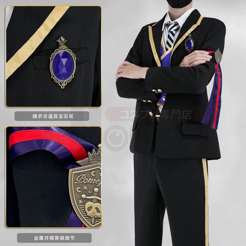 Disney Twisted - Wonderland Dormitory Cosplay Costumes for Heartslabyul Savanaclaw Octavinelle Diasomnia Scarabia Ignihyde - Coscosmos