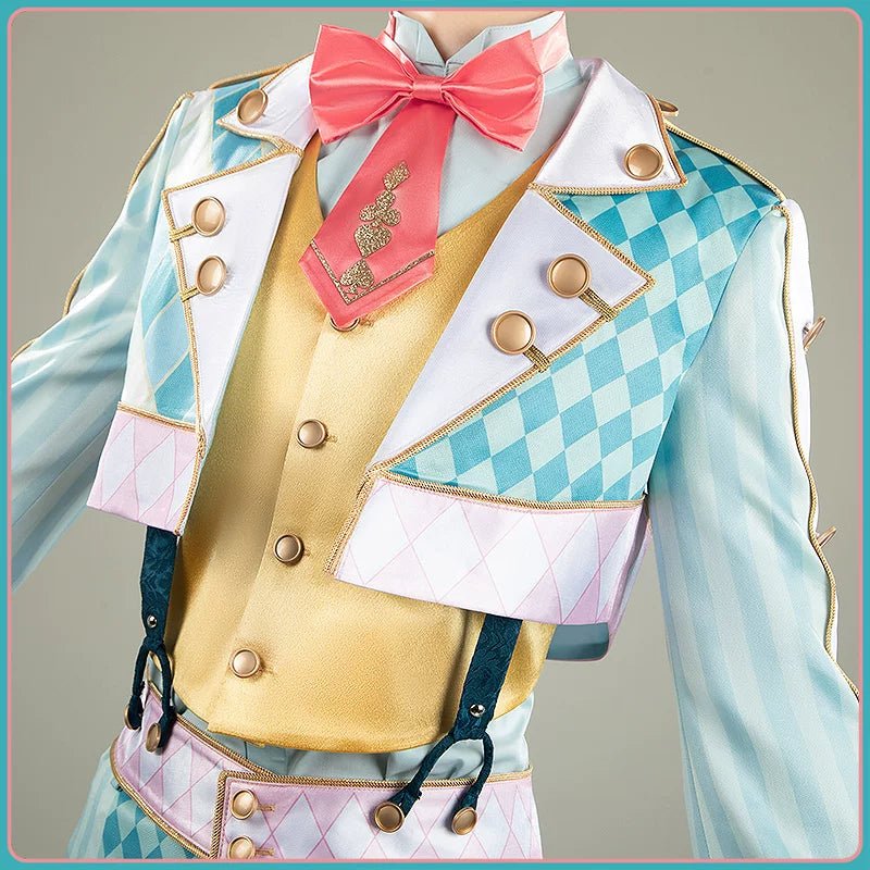 Disney Twisted - Wonderland Floyd Leech White Rabbit Festival Outfit Cosplay Costume - Coscosmos