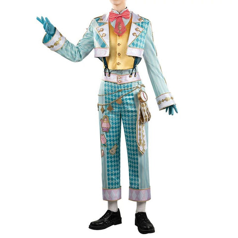 Disney Twisted - Wonderland Floyd Leech White Rabbit Festival Outfit Cosplay Costume - Coscosmos