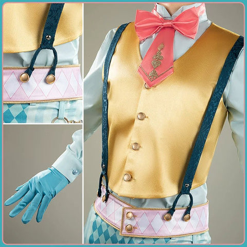 Disney Twisted - Wonderland Floyd Leech White Rabbit Festival Outfit Cosplay Costume - Coscosmos