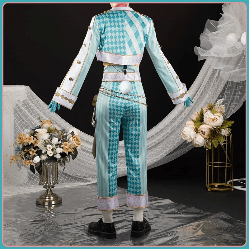 Disney Twisted - Wonderland Floyd Leech White Rabbit Festival Outfit Cosplay Costume - Coscosmos
