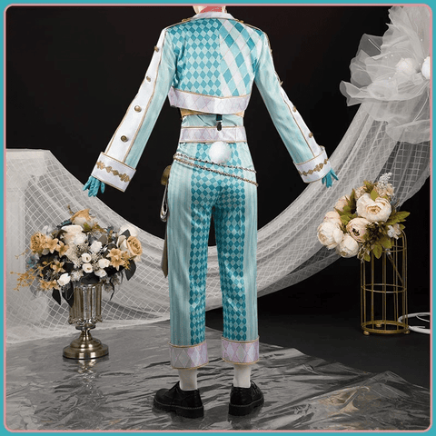 Disney Twisted - Wonderland Floyd Leech White Rabbit Festival Outfit Cosplay Costume - Coscosmos