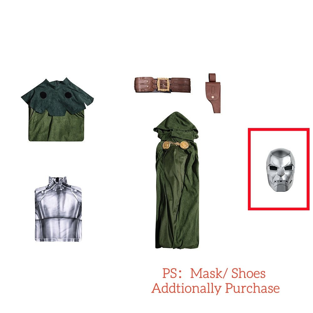 Doctor Doom Cosplay Costume - Premium Marvel Comics Anime Outfit - Coscosmos