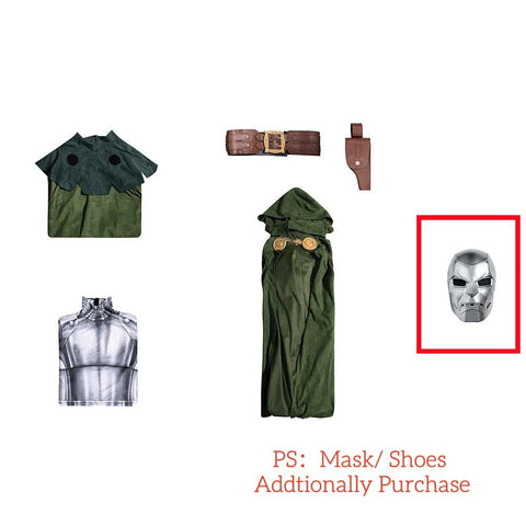 Doctor Doom Cosplay Costume - Premium Marvel Comics Anime Outfit - Coscosmos
