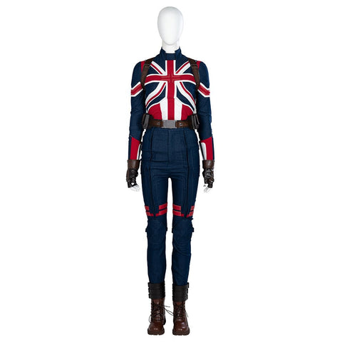 Doctor Strange in the Multiverse of Madness Captain Carter Cosplay Costume - Coscosmos