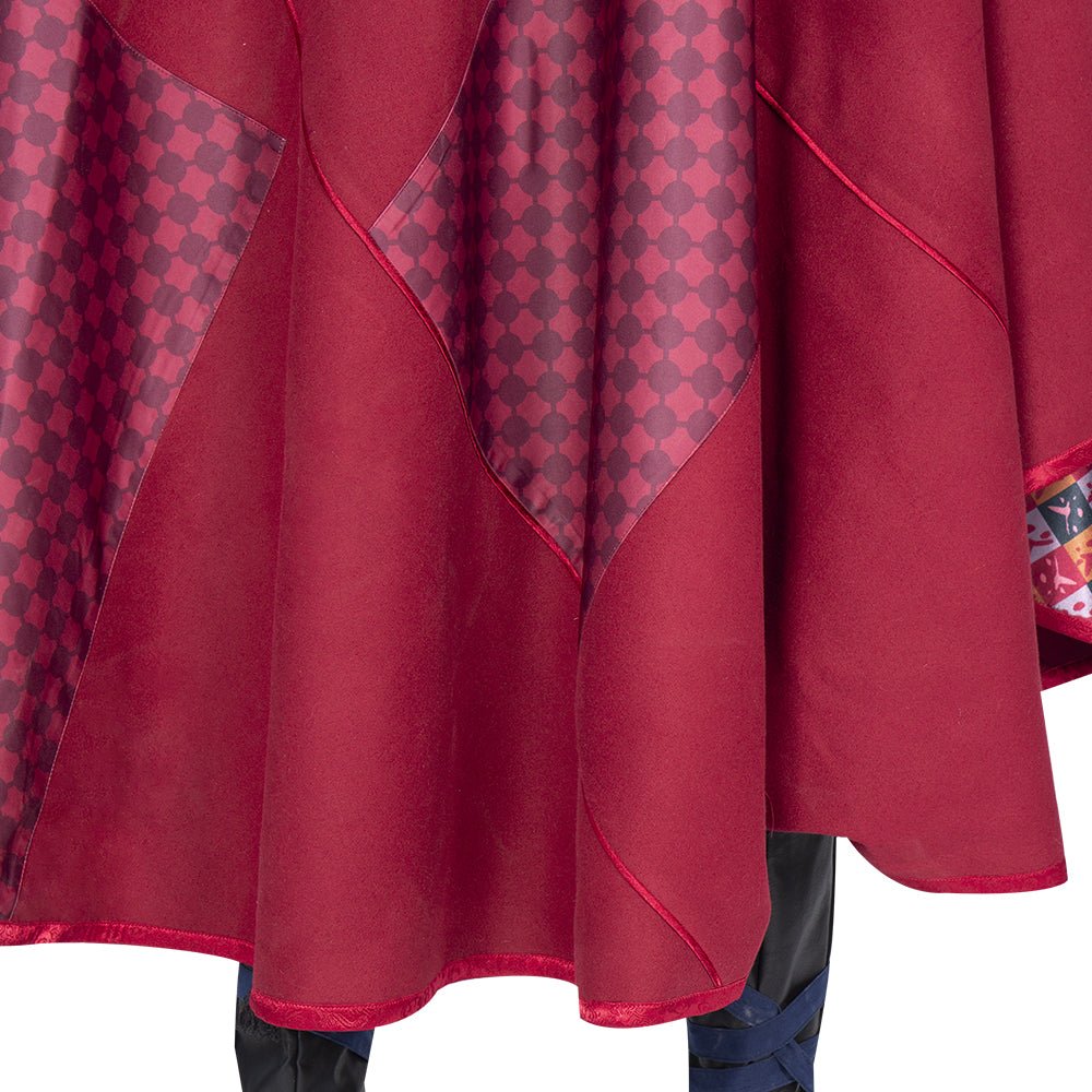Doctor Strange Multiverse of Madness Deluxe Cosplay Costume Set – Full Cloak of Levitation, Tailored Suit & Accessories for Comic Con - Coscosmos