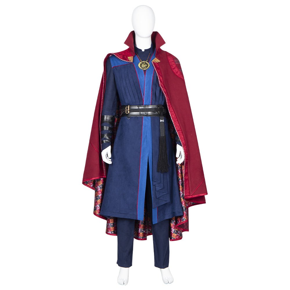 Doctor Strange Multiverse of Madness Deluxe Cosplay Costume Set – Full Cloak of Levitation, Tailored Suit & Accessories for Comic Con - Coscosmos