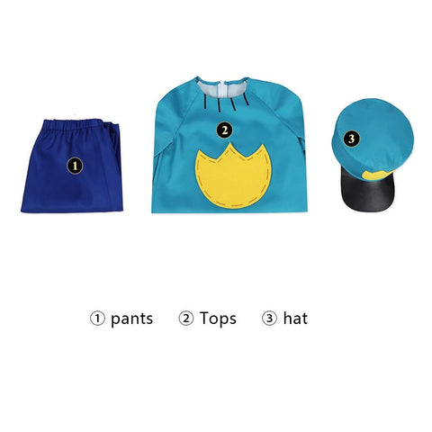 Dog Man Cosplay Costume for Adults and Kids Halloween Performance Full Set - Coscosmos