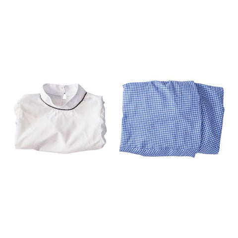 Dorothy Costume for Women - Blue Gingham Two - Piece Cosplay Outfit - Coscosmos
