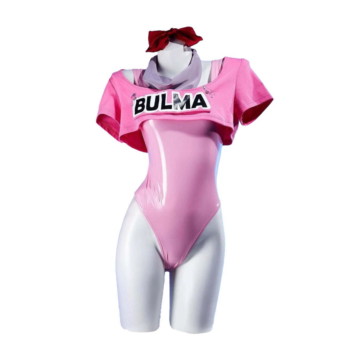 Dragon Ball Bulma PU Leather Dress Cosplay Costume - Coscosmos