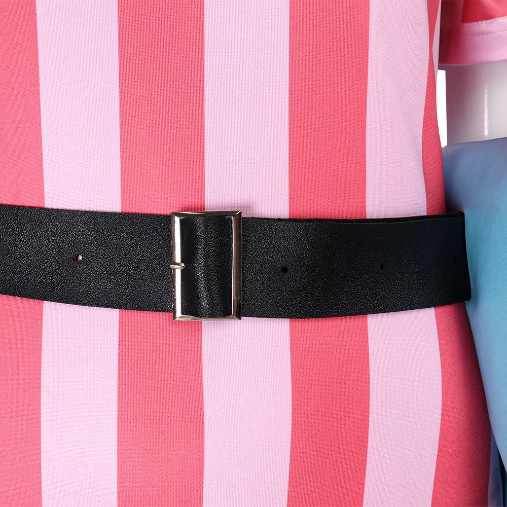 Dragon Ball Bulma Striped Cosplay Dress - Coscosmos