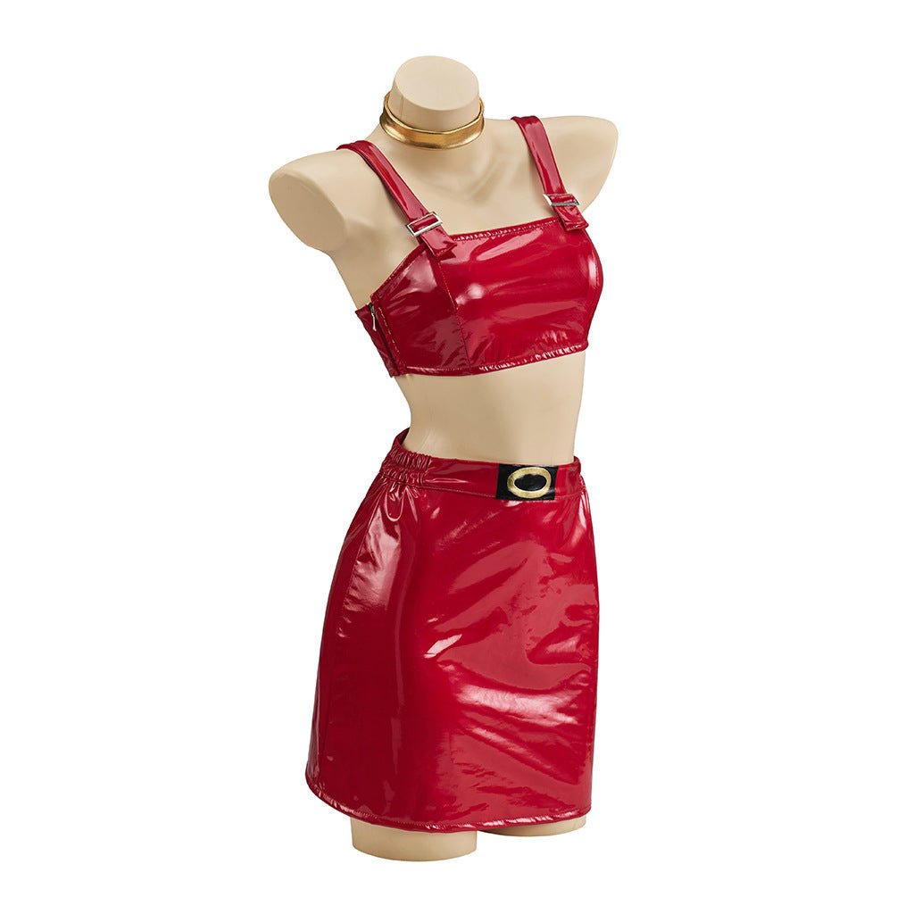 Dragon Ball Cosplay Costume - Bulma's Sexy Leather Skirt Complete Cosplay Outfit - Coscosmos