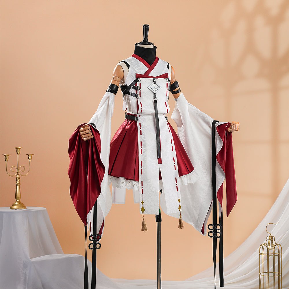 Dragon Raja Uesugi Erii Short Miko Cosplay Costume - Coscosmos