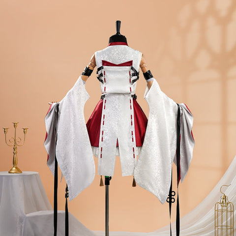 Dragon Raja Uesugi Erii Short Miko Cosplay Costume - Coscosmos