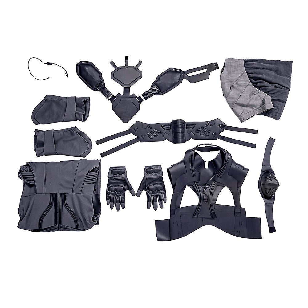 Dune Costume Paul, Chani Atreides Fremen Stillsuit Costume Set with Mask, Shoes - Coscosmos