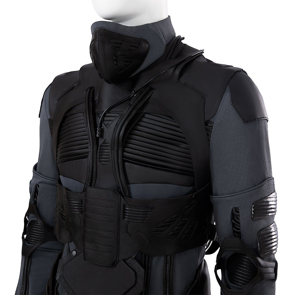 Dune Costume Paul, Chani Atreides Fremen Stillsuit Costume Set with Mask, Shoes - Coscosmos